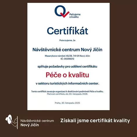 Získali jsme certifikát „Q – Pečujeme o&nbsp;kvalitu“